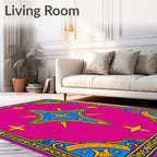 Vibrant Magenta Royal Medallion Rug