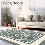 Modern Geometric Lines Pattern Rug