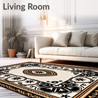 Bold Floral Eye Motif Rug