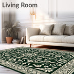 Classic Floral Scrollwork Pattern Rug