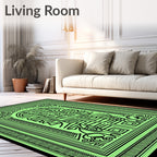 Abstract Tribal Geometric Design Rug