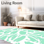 Abstract Brushstroke Pattern Area Rug