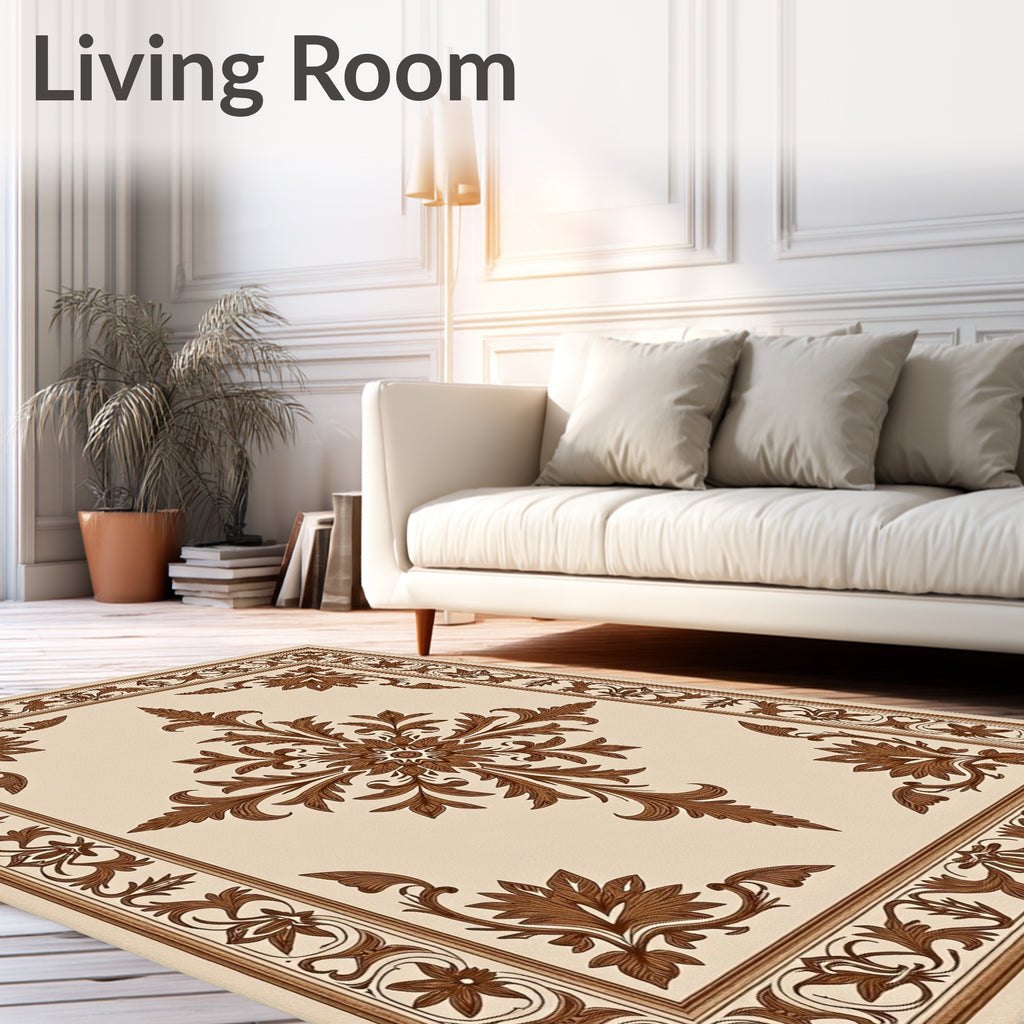 Classic Floral Medallion Pattern Rug