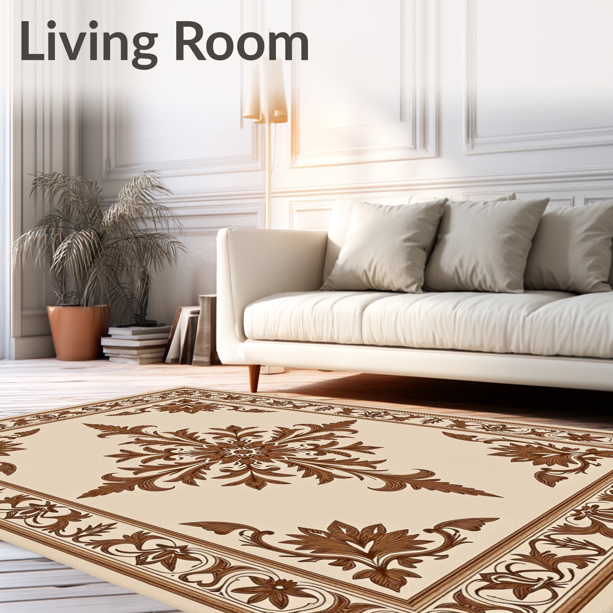 Classic Floral Medallion Pattern Rug