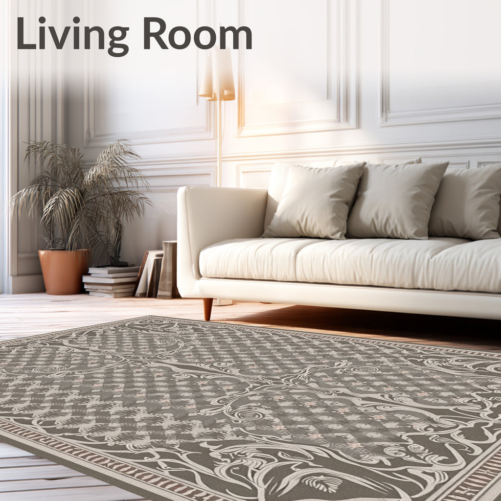 Ornate Floral Pattern With Subtle Accents Rug