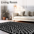Bold Geometric Abstract Contemporary Rug