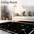 Sparkling Starburst Galaxy Pattern Rug
