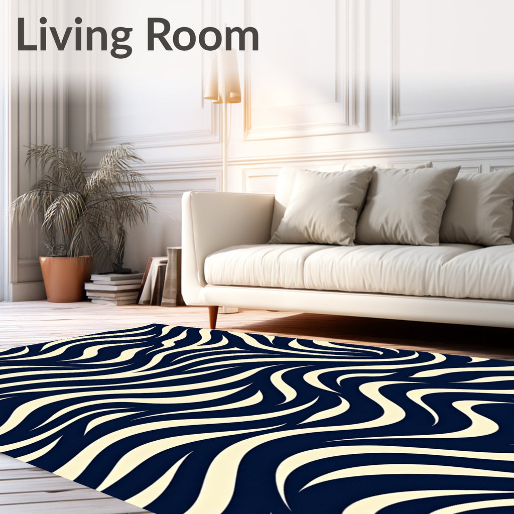Abstract Swirls Pattern Rug