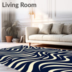 Abstract Swirls Pattern Rug