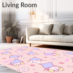 Cute Kawaii Character Pattern Rug