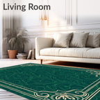 Vintage Floral Swirl Patterned Rug