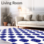 Abstract Circuit Board Pattern Rug