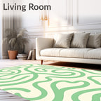 Swirling Lines Abstract Pattern Rug