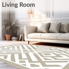 Geometric Diamond Stripe Pattern Rug