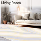 Soft Wavy Pastel Pattern Rug