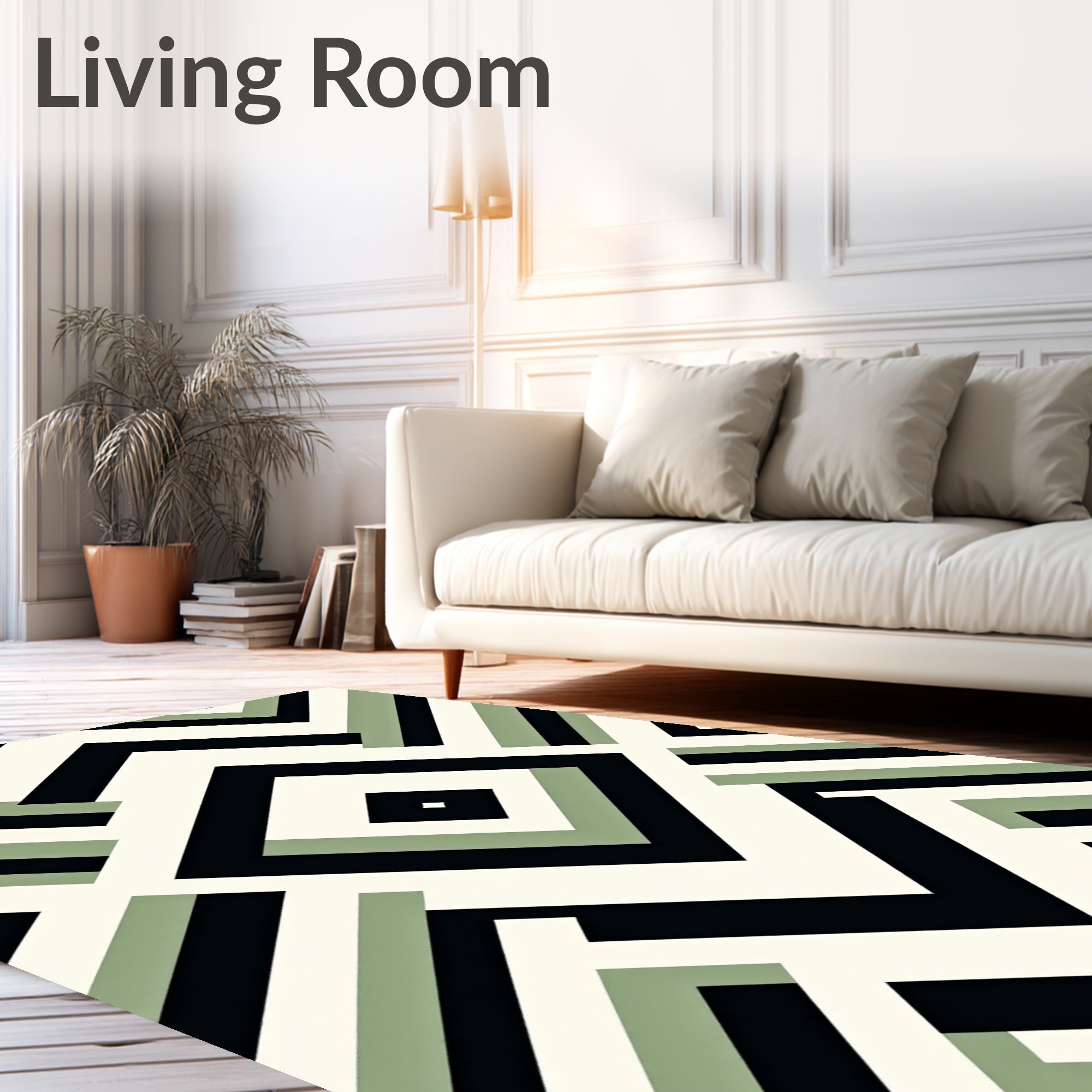 Abstract Geometric Pattern Rug