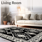 Bold Geometric Diamond Pattern Rug