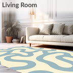 Abstract Swirls Pattern Rug