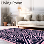 Abstract Intricate Tribal Pattern Rug