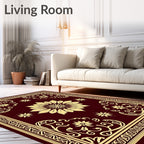 Classic Floral Baroque Design Rug
