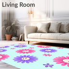 Cute Flower Pattern Rug