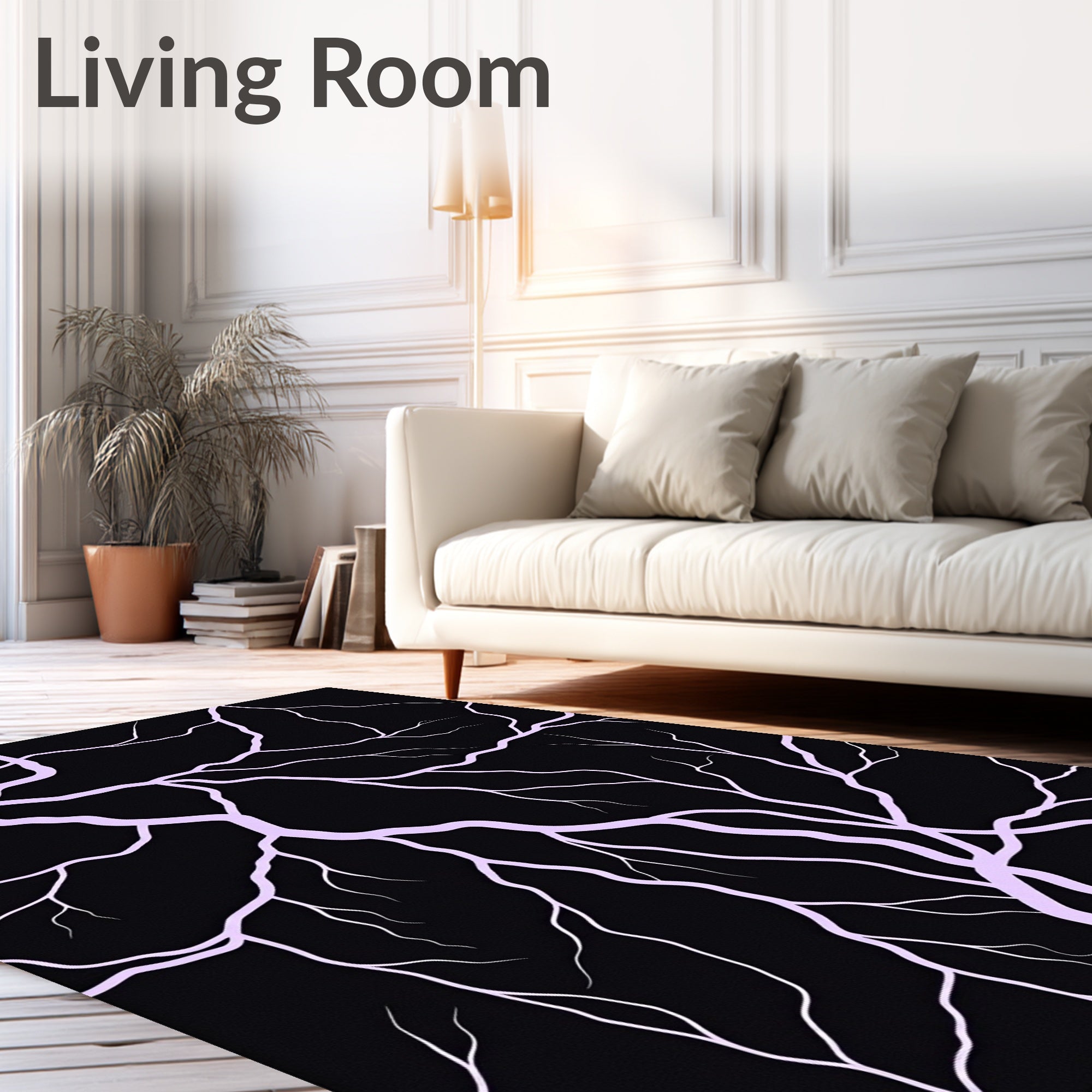Abstract Branching Pattern Rug