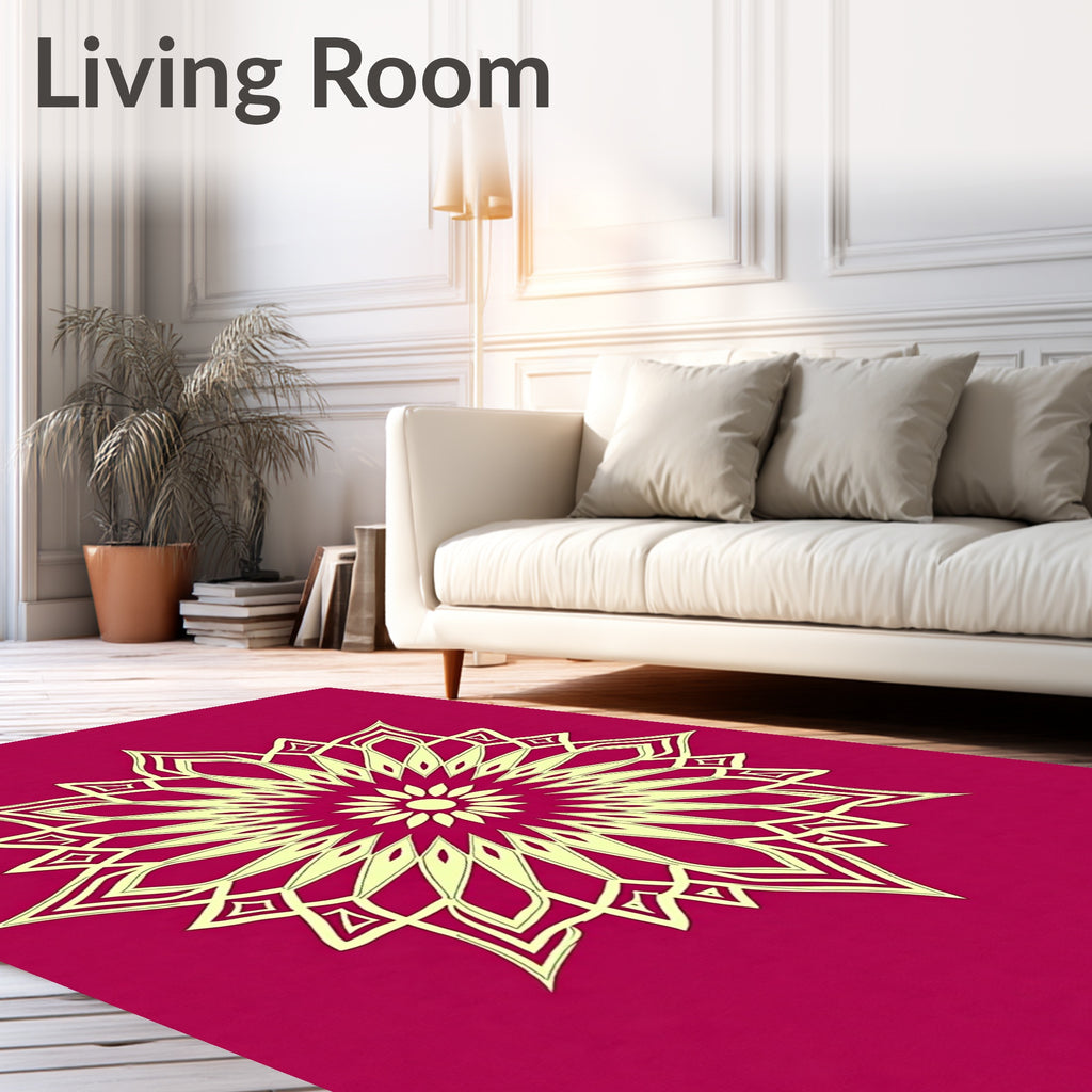 Floral Symmetry Pattern Design Rug