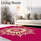 Floral Symmetry Pattern Design Rug