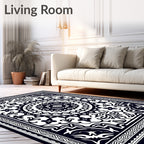 Ornate Mandala Geometric Pattern Rug
