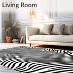 Bold Wavy Stripe Design Rug
