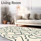 Classic Intricate Floral Scroll Pattern Rug