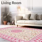 Ornate Floral Mandala Design Rug