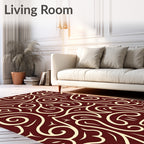 Elegant Swirl Pattern Design Rug