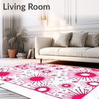 Abstract Starburst Pattern Rug