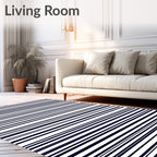 Classic Horizontal Line Pattern Rug