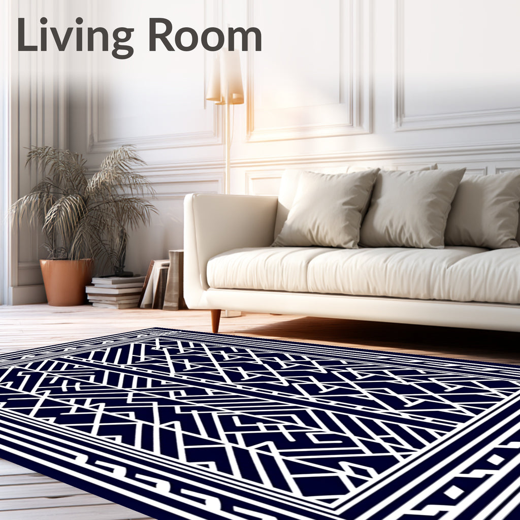 Art Deco Geometric Lines Rug