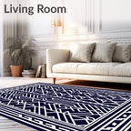 Art Deco Geometric Lines Rug