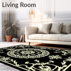 Elegant Mandala Ornament Pattern Rug