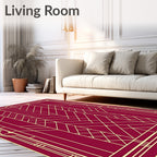 Art Deco Geometric Pattern Rug