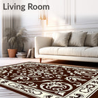Classic Floral Scrollwork Design Rug