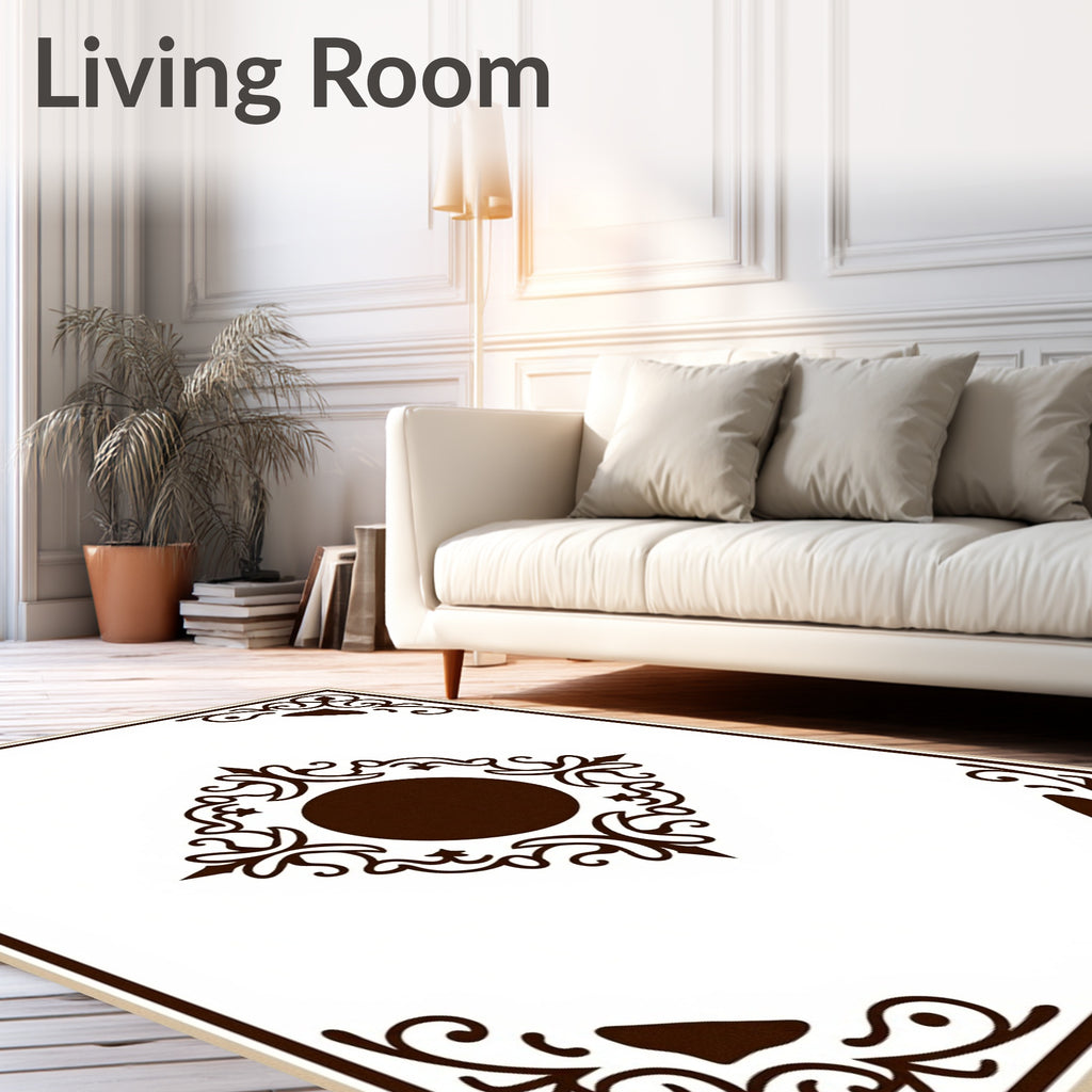 Ornate Geometric Mandala Design Rug