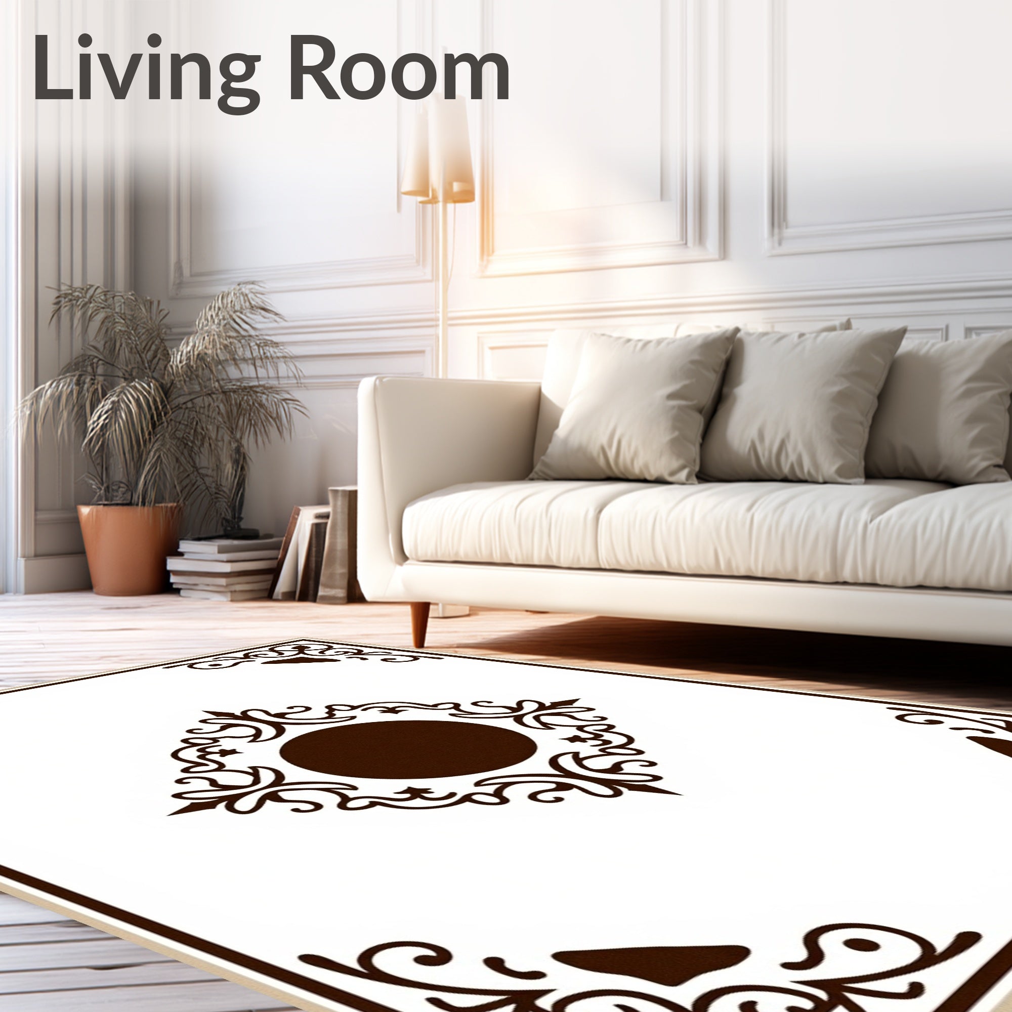 Ornate Geometric Mandala Design Rug