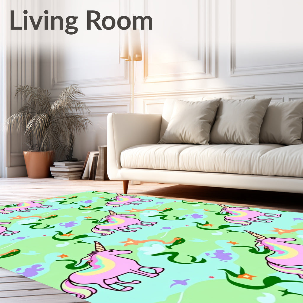 Pastel Unicorn Fantasy Pattern Rug
