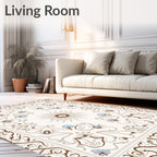 Art Nouveau Floral Swirls Rug