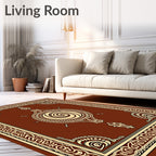 Ornate Swirl Central Medallion Rug