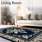 Antique Floral Classic Border Rug