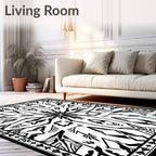 Bold Abstract Geometric Symmetry Rug