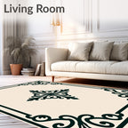 Classic Scrollwork With Center Medallion Rug