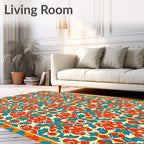 Intricate Floral Geometric Pattern Rug