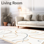 Neutral Swirl Organic Flow Rug